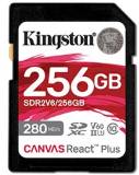 Флеш-карта Kingston 256GB SDXC class 10 UHS-II U3 Canvas React Plus SDR2V6/256GB