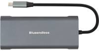 Разветвитель PowerPlant USB-C to 2xUSB 3.0, 1xUSB 2.0, 1xType-C (PD), HDMI CA913497