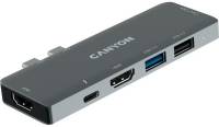 Разветвитель Canyon 1*Type C PD100W+2*HDMI+1*USB3.0+1*USB2.0+1*SD+1*TF CNS-TDS05B