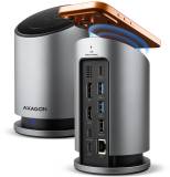 Разветвитель AXAGON USB-C 9-in-1 wireless 15W PD100W 0.6m HMC-WL9