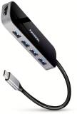 Разветвитель AXAGON USB-C 6-in-1 to 4xUSB-A 5Gbps + 1xUSB-C PD100W + H HMC-6H4A