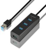Разветвитель AXAGON USB 3.1 to 4xUSB 3.0 1.2m + cable USB to Micro 5P HUE-S2BL