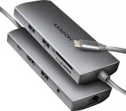 Разветвитель AXAGON USBC to 3xUSB-A + HDMI + RJ45 + SD/microSD + audio HMC-8HLSA