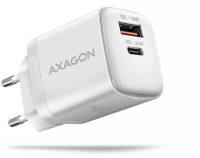 Зарядка AXAGON 1xUSB QC3.0 + 1xUSB-C PD20W white ACU-PQ20W