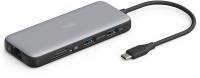 Разветвитель Digitus USB-C > 2xHDMI/2xUSB-A/USB-C/SD/MicroSD/RJ54 DA-70915