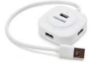 Разветвитель Veggieg USB 3.0 to 4xUSB 0.3m white V-U3403