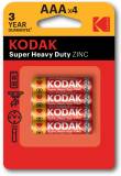 Батарейка Kodak HEAVY DUTY R3 1x4 шт. blister 30953321