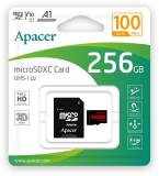 Флеш-карта Apacer 256GB microSDXC class 10 UHS-I V10 A1 AP256GMCSX10UB-R
