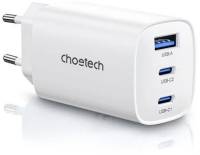 Зарядка Choetech 2xUSB-C + 1xUSB PD65W GaN PD9006