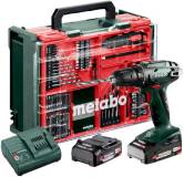 Шуруповерт Metabo BS 18 Set, 18V. 2х2Ah, 2448Нм, 0-4500-1600об/хв, 1 602207710