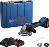 Болгарка Bosch GWS 18V-8 125мм, 18В, 2x4Ah, 0-11000об/хв, 1.7кг, 0.601.9N9.020