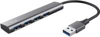 Разветвитель Trust Halyx 4-Port USB-A 3.2 Grey 24947_TRUST
