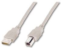 Кабель Digitus USB 2.0 AM/BM 3.0m AK-300102-030-E
