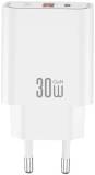 Зарядка XO 1xUSB 22.5W + 1xUSB-C PD30W white CE42.white