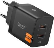 Зарядка SPIGEN 2xUSB-C PD 47W black ACH09457