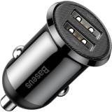 Зарядка Baseus Grain Pro Car Charger (Dual USB 4.8A ) USB Black CCALLP-01