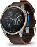 Часы Garmin D2 Mach 2, 47mm, Saph, Bare Ti/Blk w/LthrBd, GPS 010-02904-31