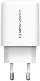 Зарядка Armorstandart 1xUSB-C + 1xUSB 25W GaN white ARM89532