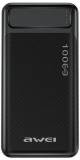 Павербанк Awei 10000mAh P5K, 10W, Black 6954284094009