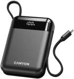 Павербанк Canyon 10000mAh OnPower 104 PD/20W, QC/22.5W built-in cab CNS-CPB104B