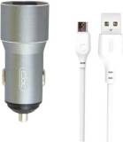 Зарядка XO TZ09 2.4A/2 USB + cable microUSB Grey XO-TZ09M-GR