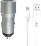 Зарядка XO TZ09 2.4A/2 USB + cable lightning Grey XO-TZ09L-GR