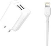 Зарядка XO L35D 2USB / 2.1А + Lightning white XO-L35-LGHT
