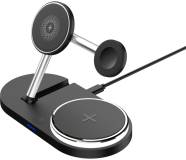 Зарядка Armorstandart Wireless Charging H102 3 in 1 Magnetic Black ARM78103