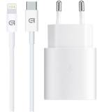 Зарядка Armorstandart AR-TA800W USB-C 25W White + cable USB-C to Lightni ARM77719