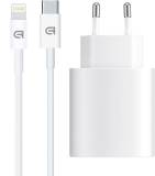 Зарядка Armorstandart AMHJ83 20W USB-C White + cable USB-C to Lightning ARM77724