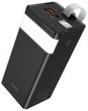 Павербанк HOCO 50000mAh Powermaster PD/20W, QC/22.5W, Lamp, Black J86A / 714738