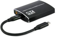 Разветвитель CABLEXPERT USB-C to 2 HDMI (2 ind. screens)/PD/Аudio 3.5mm A-CM-HDMIF2-01