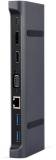 Разветвитель CABLEXPERT USB-C 9-in-1 (USB-hub + HDMI/VGA/PD/CR/LAN/3.5mm) A-CM-COMBO9-02