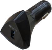 Зарядка Patron USB QC3.0 3A black PN-QC3-CAR-B
