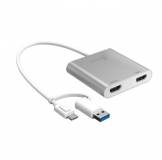 Разветвитель J5Create USB-C/A to 2xHDMI F dual display JCA365-N