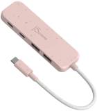 Разветвитель J5Create USB-C to 2xUSB-A + 2xUSB-C 3.2 10Gbps rose JCH342ER-N