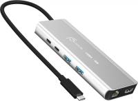 Разветвитель J5Create USB-С 6-in-1 2xUSB 3.2 + USB-C PD 100W + USB-C + H JCD403-N