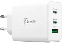 Зарядка J5Create 1xUSB + 2xUSB-C 65W GaN QC3.0/PD/PPS JUP3365E-EN