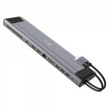 Разветвитель J5Create Dock-Station USB-C 10Gbps, 12-in-1 (слот M2 NVMe/х JCD552-N