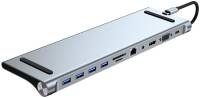 Разветвитель Dynamode 11-in-1 USB-C to HDTV 4K/30Hz, VGA, 1хUSB3.0, RJ45 BYL-2003