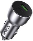 Зарядка Ugreen 1xUSB-C + 1xUSB QC3.0 60W CD213 gray 60980