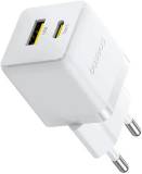 Зарядка Baseus Palm Fast Charger C+U 20W moon white P10111608213-00