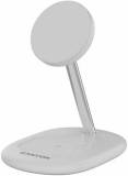 Зарядка Canyon wireless charger WCS-205 15W Qi2 2in1 White CNS-WCS205W