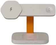Зарядка Canyon wireless charger HEXAGON WCS-310 3in1 LightGrey/Or CNS-WCS310LGOR
