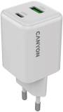 Зарядка Canyon CU45AC GaN 45W 1xPD 1xQC EU White CNS-CUW45AC