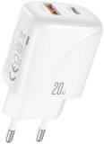 Зарядка XO 1xUSB-C PD20W + 1xUSB QC3.0 White L158.white