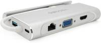 Разветвитель Veggieg USB-C 5-in-1 USB-C + 3xUSB 3.0 + HDMI + RJ45 0.1m TC07-S