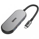 Аксессуар Armorstandart USB-C to HDMI 4K, PD, 3USB, SD, microSD Grey ARM69366