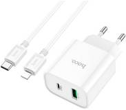 Зарядка HOCO C80A Plus Rapido 1xUSB-C PD20W + 1xUSB QC3.0 + cab 6931474779892