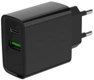 Зарядка Gembird 1xUSB-A + 1 Type-C (PD20Вт + QC3.0 18Вт) black TA-UC-PDQC20-01-BK